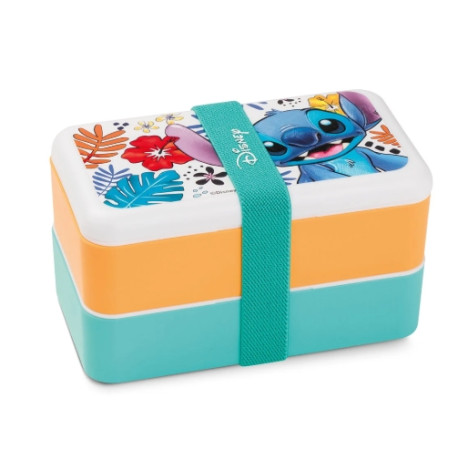 Disney Lunch box - Stitch White 18×10