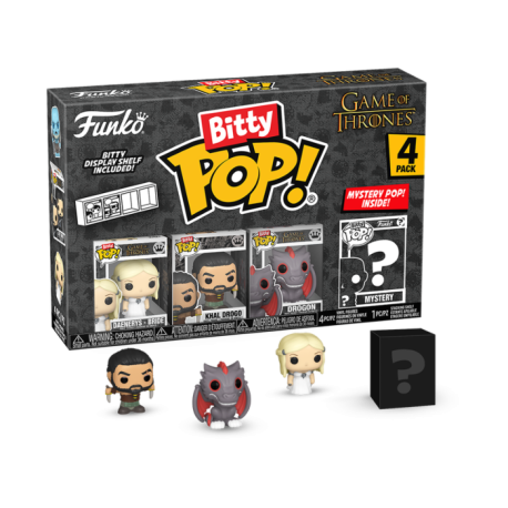 Game of Thrones - Daenerys, Khal Drogo, Drogon & Mystery Bitty Pop! Vinyl Figure 4-Pack