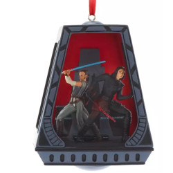 Star Wars Rey and Kylo Ren Sketchbook Ornament, Star Wars: The Last Jedi