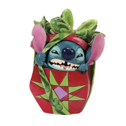 Pre Order - Disney Traditions - Holiday Mischief (Stitch Tearing Christmas Present)