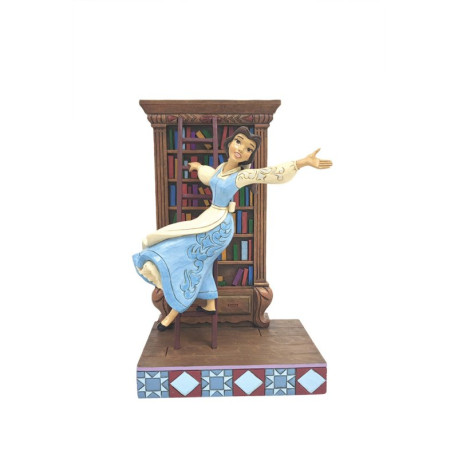 Pre Order - Disney Traditions - A World Of Books (Belle On Bookcase)