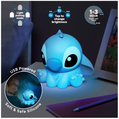 Disney - Stitch Silicone Light Battery 15 cm