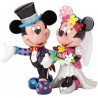 Disney Britto - Mickey Mouse and Minnie Mouse Wedding Stone Resin Figurine