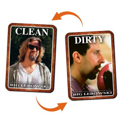 The Big Lebowski: Clean Dirty Dishwasher Magneet