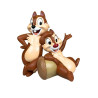 Disney Chip N Dale (Garden) Statue