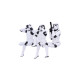 Stormtrooper Figures Three Wise Sitting Stormtroopers 11 cm