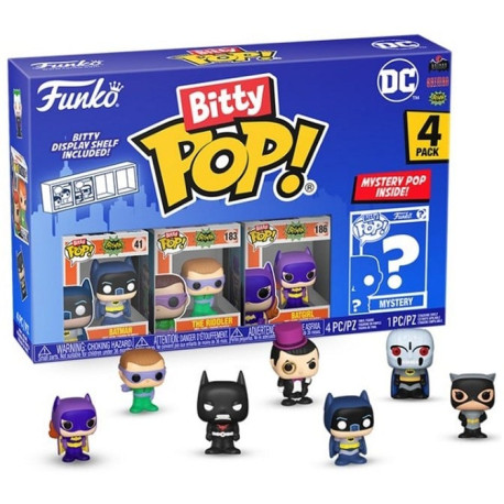 DC Bitty POP! Vinyl Figure 4-Pack Batman Adam West 2,5 cm