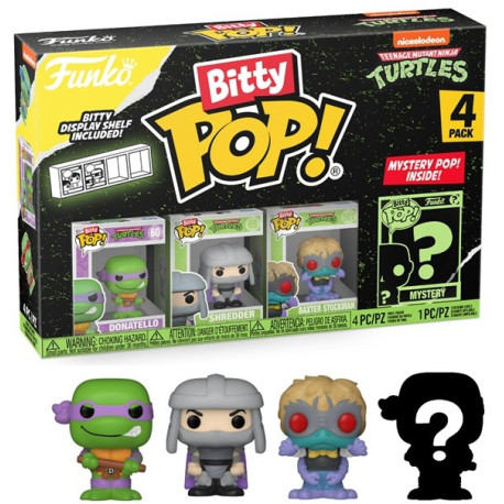 Teenage Mutant Ninja Turtles Bitty POP! Vinyl Figure 4-Pack Donatello 2,5 cm