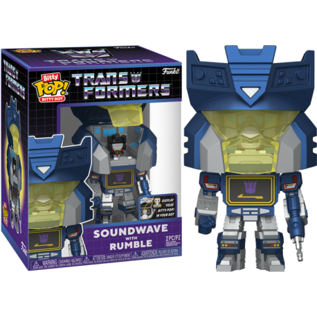 Transformers - Soundwave with Rumble Bitty Pop! Bot Vinyl Figure