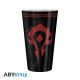 World Of Warcraft - Giftbox XXL glass + Keychain + Notebook "Horde"