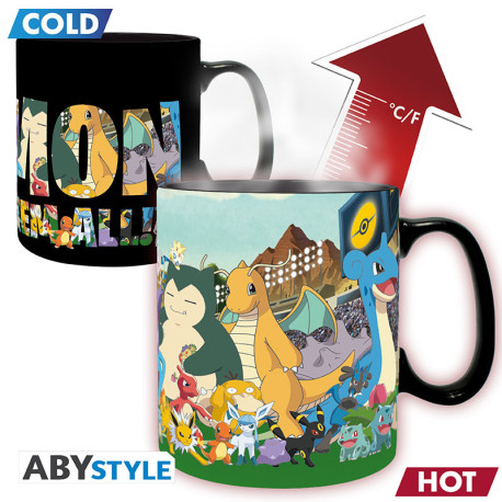 Pokemon - Mug Heat Change-460 ml-Gotta catch em all