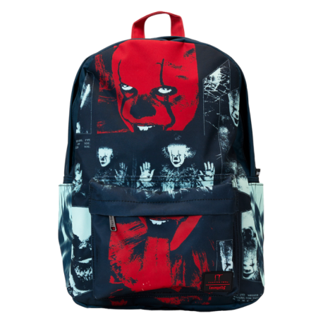 Loungefly It (2017) - I Heart Horror Pennywise Glow in the Dark 17" Nylon Backpack