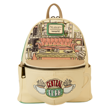 Loungefly Friends - Central Perk Coffee Mug Scented 10" Faux Leather Mini Backpack