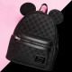 Loungefly Disney - Mickey Mouse Checkered Texture 10" Faux Leather Mini Backpack