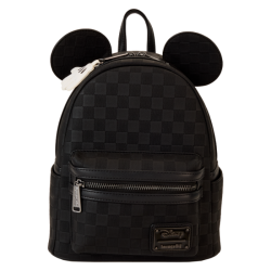 Loungefly Disney - Mickey Mouse Checkered Texture 10" Faux Leather Mini Backpack