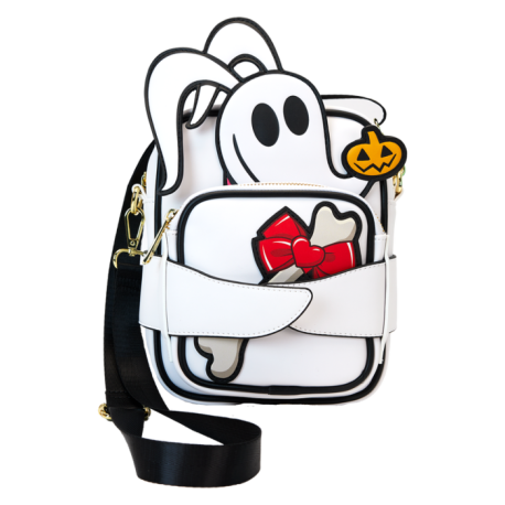 Loungefly The Nightmare Before Christmas - Zero Cosplay 8" Faux Leather Crossbuddies Bag