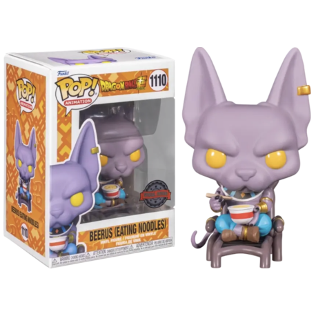 Funko Pop 1110 Beerus eating Noodles (Special Edition), Dragon Ball Z