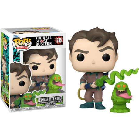 Funko Pop 1785 Venkman with Slimer, The Real Ghostbusters