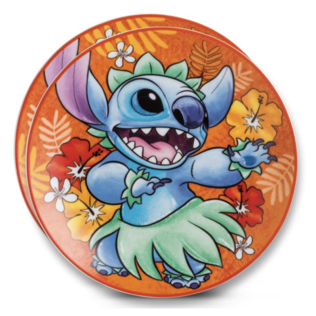 Disney Lilo & Stitch - Set of 2 Plates (D19cm) - Orange