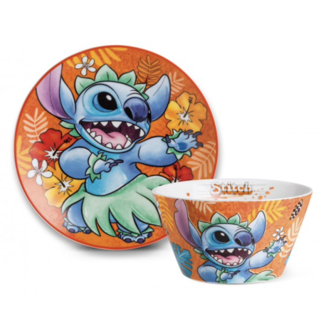 Disney Lilo & Stitch - Bord & Mok Giftset Oranje