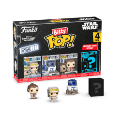 Star Wars: The Empire Strikes Back - Luke Skywalker (Hoth), R2-D2, Princess Leia & Mystery Bitty Pop! Vinyl Figure 4-Pack