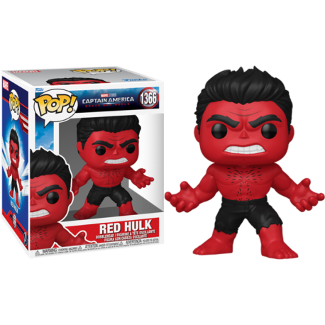 Funko Pop 1533 Captain America: Brave New World - Red Hulk Super Sized 6"