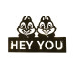 Metal door sign LED - Chip & Dale Hey You