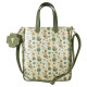 Loungefly Peter Pan (1953) - Tinker Bell Clover Print 14" Faux Leather Tote Bag with Coin Purse