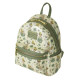 Loungefly Peter Pan (1953) - Tinker Bell Clover Print 10" Faux Leather Mini Backpack