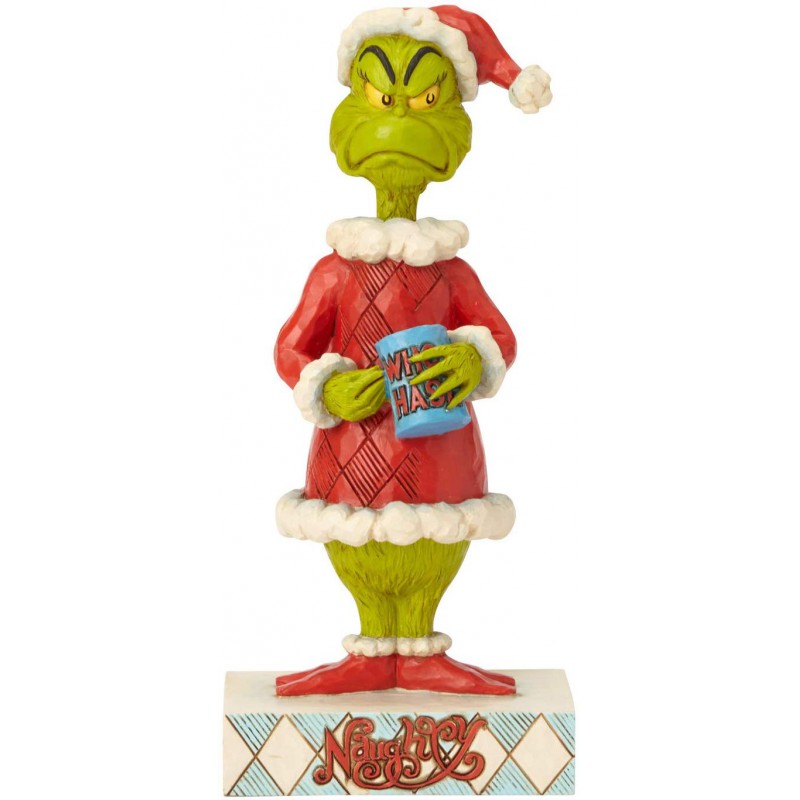 Enesco Dr. Seuss The Grinch by Jim Shore Two-Sided Naughty and Nice ...
