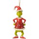 Enesco Dr. Seuss The Grinch by Jim Shore Dressed as Santa Hanging Ornament
