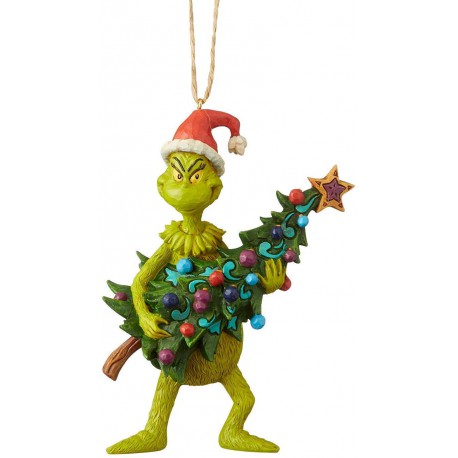 Enesco Grinch by Jim Shore Grinch Holding Tree Ornament