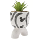 Disney Mickey Shapes Arch-Footed Planter with Faux Plant