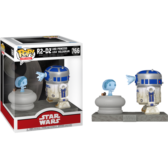 Funko Pop 766 R2-D2 Princess Leia Hologram (Deluxe), Star Wars