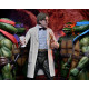 NECA TMNT II: The Secret of the Ooze Action Figure 2-Pack Lab Coat Professor Perry and Hazmat Suit Professor Perry 18 cm