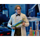 NECA TMNT II: The Secret of the Ooze Action Figure 2-Pack Lab Coat Professor Perry and Hazmat Suit Professor Perry 18 cm