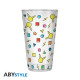 Pokemon - XL Drinkglas - 400ml - Pikachu pattern