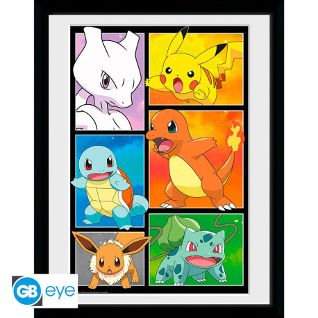 Pokemon - Framed print "Comic panel" (30x40)