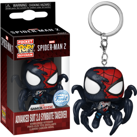 Marvel's Spider-Man 2 - Advanced Suit 2.0 Symbiote Takeover Pocket Pop! Keychain