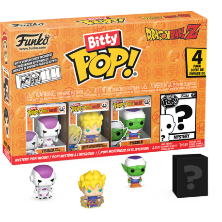 Dragon Ball Z - Frieza, Super Saiyan Goku, Piccolo & Mystery Bitty Pop! Vinyl Figure 4-Pack