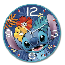 Disney Clock Stitch Blue 50 cm