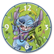 Disney Clock Stitch Green 35 cm