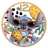 Disney Clock Stitch White 35 cm