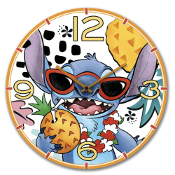 Disney Clock Stitch White 35 cm