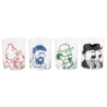 Tintin Pack 4 glasses - Tintin Characters