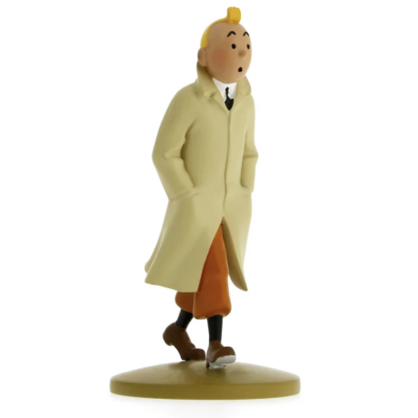 Kuifje - Kuifje draagt een trenchcoat