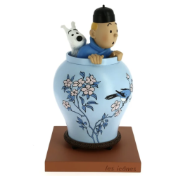Tintin - Blue Lotus vase