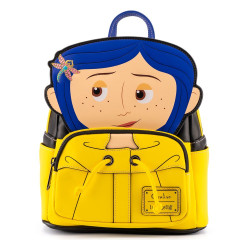 Loungefly Coraline - Coraline Cosplay 10” Faux Leather Mini Backpack
