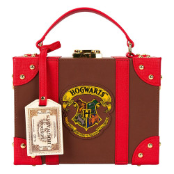 Loungefly Harry Potter - Hogwarts Express Luggage Trunk 6" Faux Leather Crossbody Bag