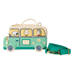 Loungefly Peanuts - Road Trip Light Up 6" Faux Leather Crossbody Bag
